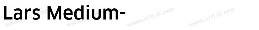Lars Medium字体转换
